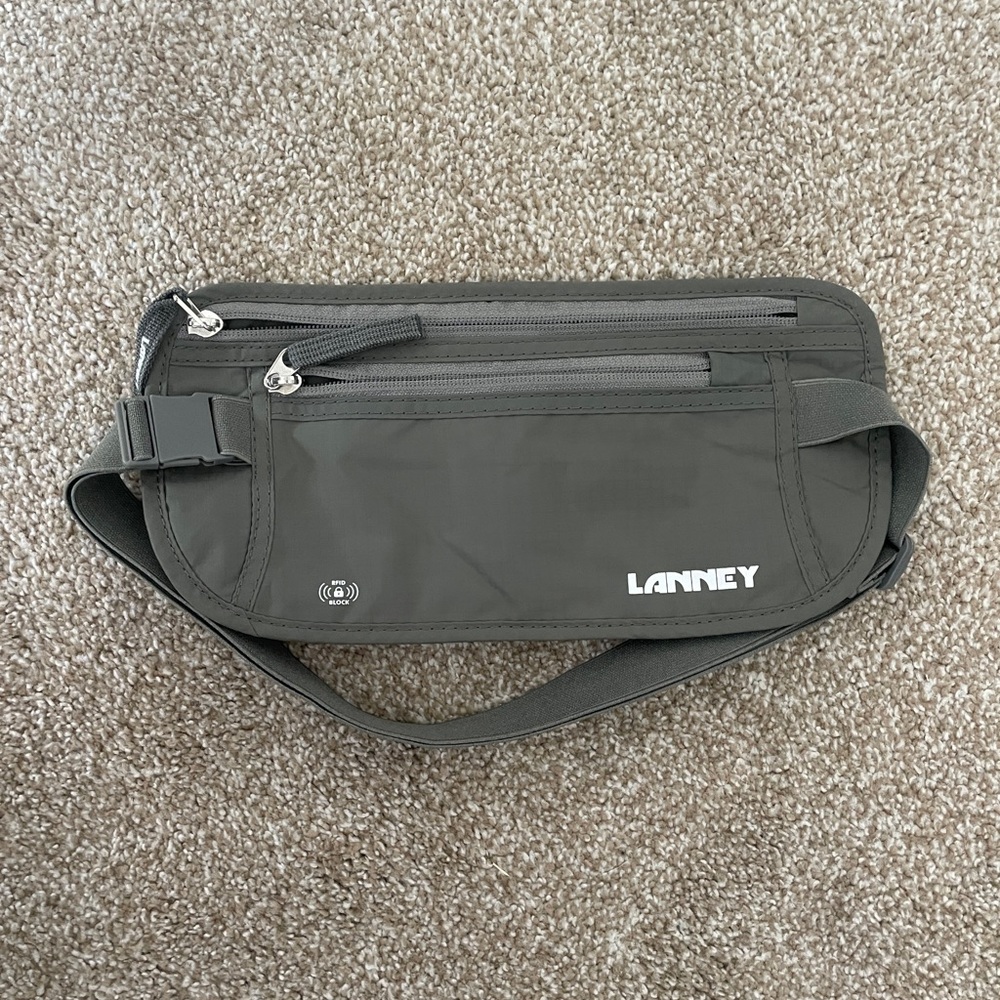 NWOT Unisex Belt Bag in Gray